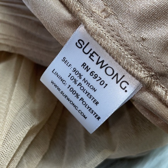 SUE WONG PLEATED HALTER MINI DRESS - Picture 7 of 9